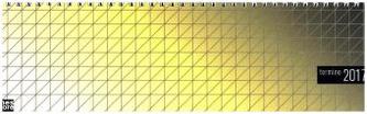 Gitter Wochenquerplaner gelb 2017