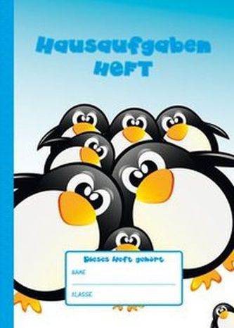 Hausaufgabenheft Pinguine