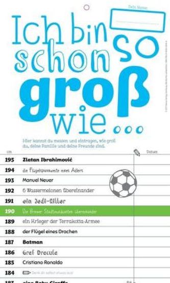 Ich bin schon so groß wie ... Junge