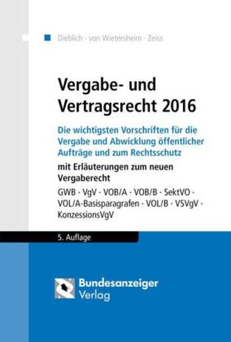 Vergabe- und Vertragsrecht 2016
