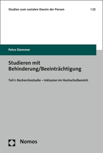 Studieren mit Behinderung/Beeinträchtigung. Tl.1