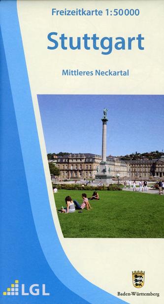 Topographische Freizeitkarte Baden-Württemberg Stuttgart