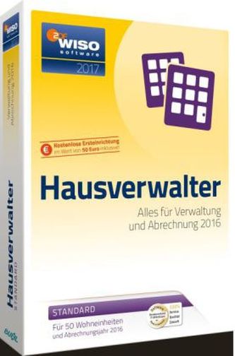 WISO Hausverwalter 2017 Standard, CD-ROM WISO Hausverwalter 2017 Standard, CD-ROM
