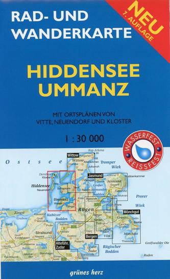 Rad- und Wanderkarte Hiddensee, Ummanz