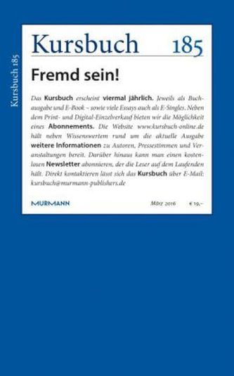 Fremd sein!