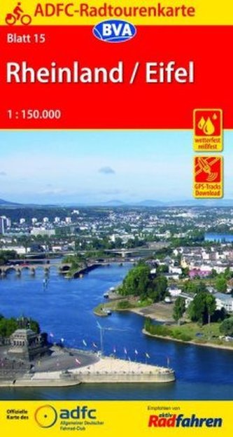 ADFC-Radtourenkarte 15 Rheinland /Eifel