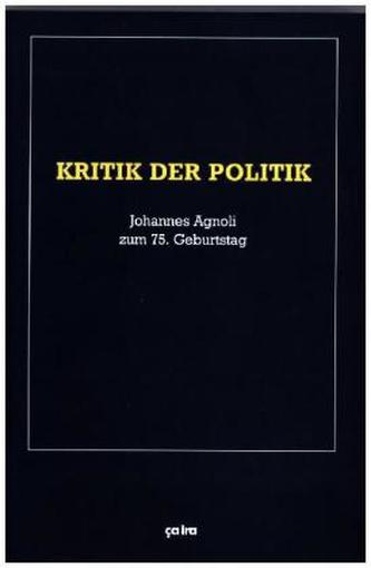 Kritik der Politik
