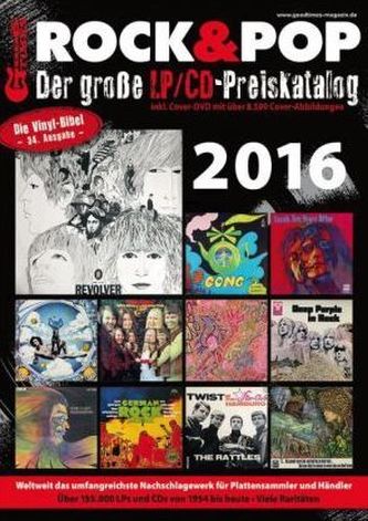 Der große Rock & Pop LP / CD-Preiskatalog 2016, m. 1 DVD-ROM