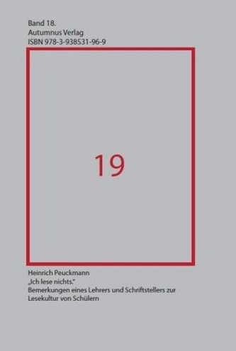 'Ich lese nichts.'