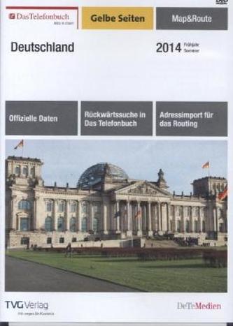 Das Telefonbuch Gelbe Seiten Map&Route Frühjahr/Sommer 2014, 1 DVD-ROM