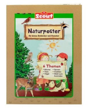 Scout Naturposter für kleine Entdecker und Forscher, 6 Poster