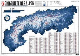 275 Skigebiete der Alpen, Planokarte