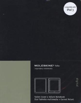 Moleskine Cover iPad 3/Tablet schwarz