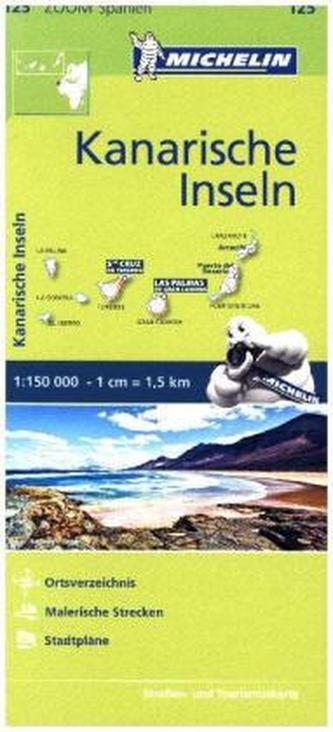 Michelin Karte Kanarische Inseln. Îles Canaries