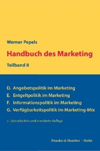 Handbuch des Marketing. Teilbd.2