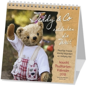Teddy & Co entdecken die Welt, Postkartenkalender 2018