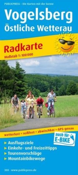 PublicPress Radwanderkarte Vogelsberg, Östliche Wetterau