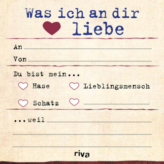 Was ich an dir liebe - Klebezettel