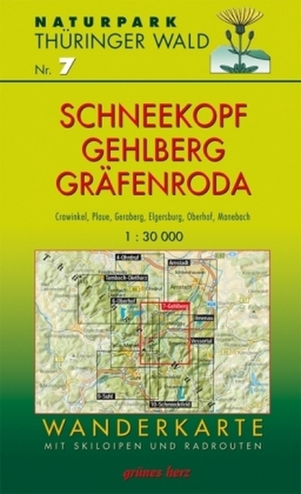 Wanderkarte Schneekopf, Gehlberg, Gräfenroda