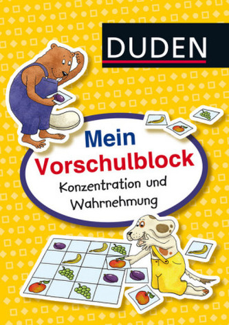 Duden, Mein Vorschulblock - Konzentration und Wahrnehmung Duden, Mein Vorschulblock - Konzentration und Wahrnehmung