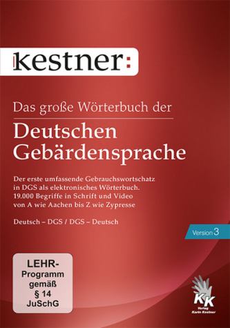 Das große Wörterbuch der Deutschen Gebärdensprache Version 3, DVD-ROM