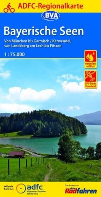 ADFC-Regionalkarte Bayerische Seen