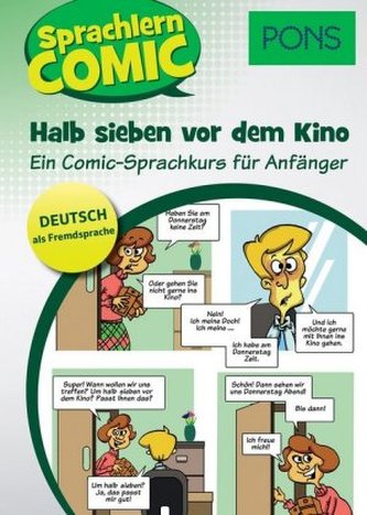 PONS Sprachlerncomic Deutsch als Fremdsprache - Halb sieben vor dem Kino
