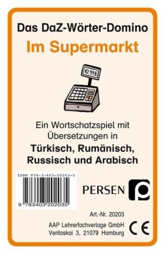 Das DaZ-Wörter-Domino: Im Supermarkt