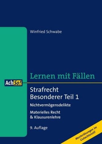 Strafrecht Besonderer Teil. Tl.1 Strafrecht Besonderer Teil. Tl.1