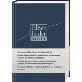 Elberfelder Bibel - Taschenausgabe, ital. Kunstleder blau