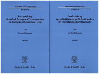 Beschränkung des subjektbezogenen Verlusttransfers im Kapitalgesellschaftsteuerrecht.