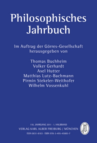 Philosophisches Jahrbuch 118/1 Philosophisches Jahrbuch 118/1