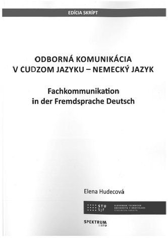 Odborná komunikácia v cudzom jazyku - Nemecký jazyk