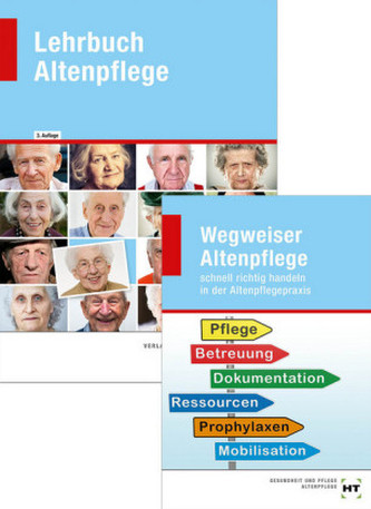 Lehrbuch Altenpflege. Wegweiser Altenpflege, 2 Bde.