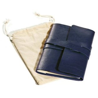 Trauertagebuch Erinnerungsmomente, Broschur in Hülle aus Cabraleder