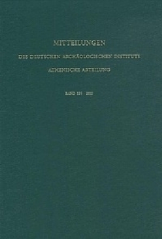 Mitteilungen des Deutschen Archäologischen Instituts, Athenische Abteilung. 2010