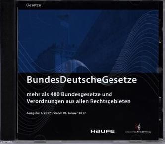 BundesDeutscheGesetze 1/2017, CD-ROM