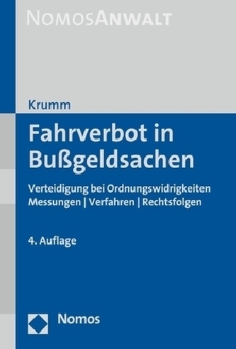 Fahrverbot in Bußgeldsachen Fahrverbot in Bußgeldsachen