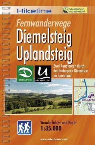 Hikeline Wanderführer Fernwanderwege Diemelsteig, Uplandsteig