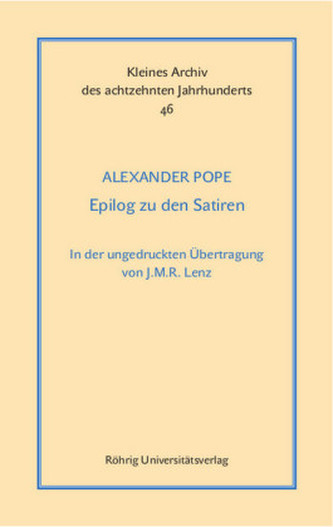 Epilog zu den Satiren. Dialog I