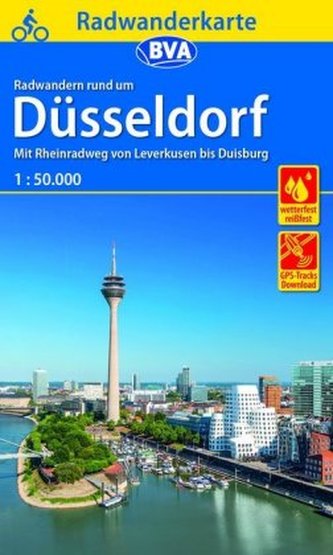 BVA Radwanderkarte Radwandern rund um Düsseldorf, 1:50.000