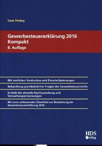 Gewerbesteuererklärung 2016 Kompakt