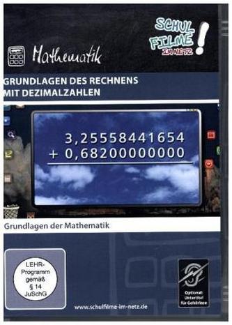 Grundlagen des Rechnens mit Dezimalzahlen, 1 DVD