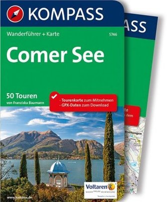 Kompass Wanderführer Comer See, m. 1 Karte