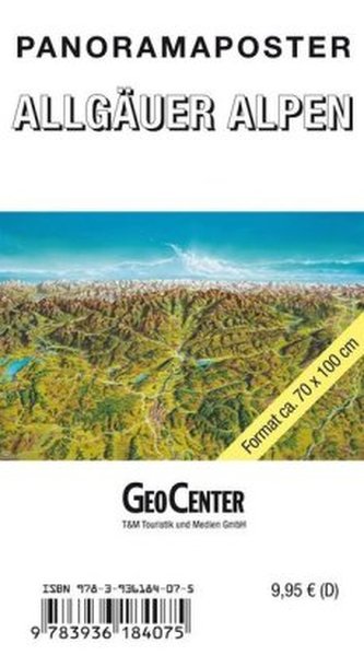 Panoramaposter Allgäuer Alpen, Planokarte