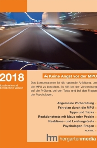 Keine Angst vor der MPU 2018, 1 CD-ROM Keine Angst vor der MPU 2018, 1 CD-ROM
