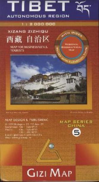 Gizi Map Central Asia, Geographical Map