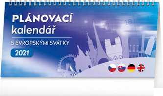 Stolní kalendář s evropskými svátky 2021