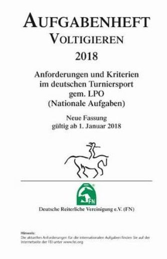 Aufgabenheft - Voltigieren 2018 (Nationale Aufgaben)