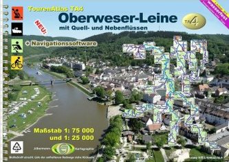 TourenAtlas Wasserwandern / TourenAtlas TA4 Oberweser-Leine TourenAtlas Wasserwandern / TourenAtlas TA4 Oberweser-Leine
